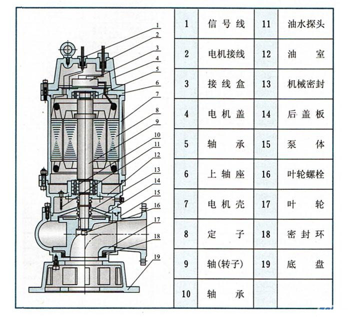 QW(WQ)潜水式无堵塞黄色茄子视频(结构图)